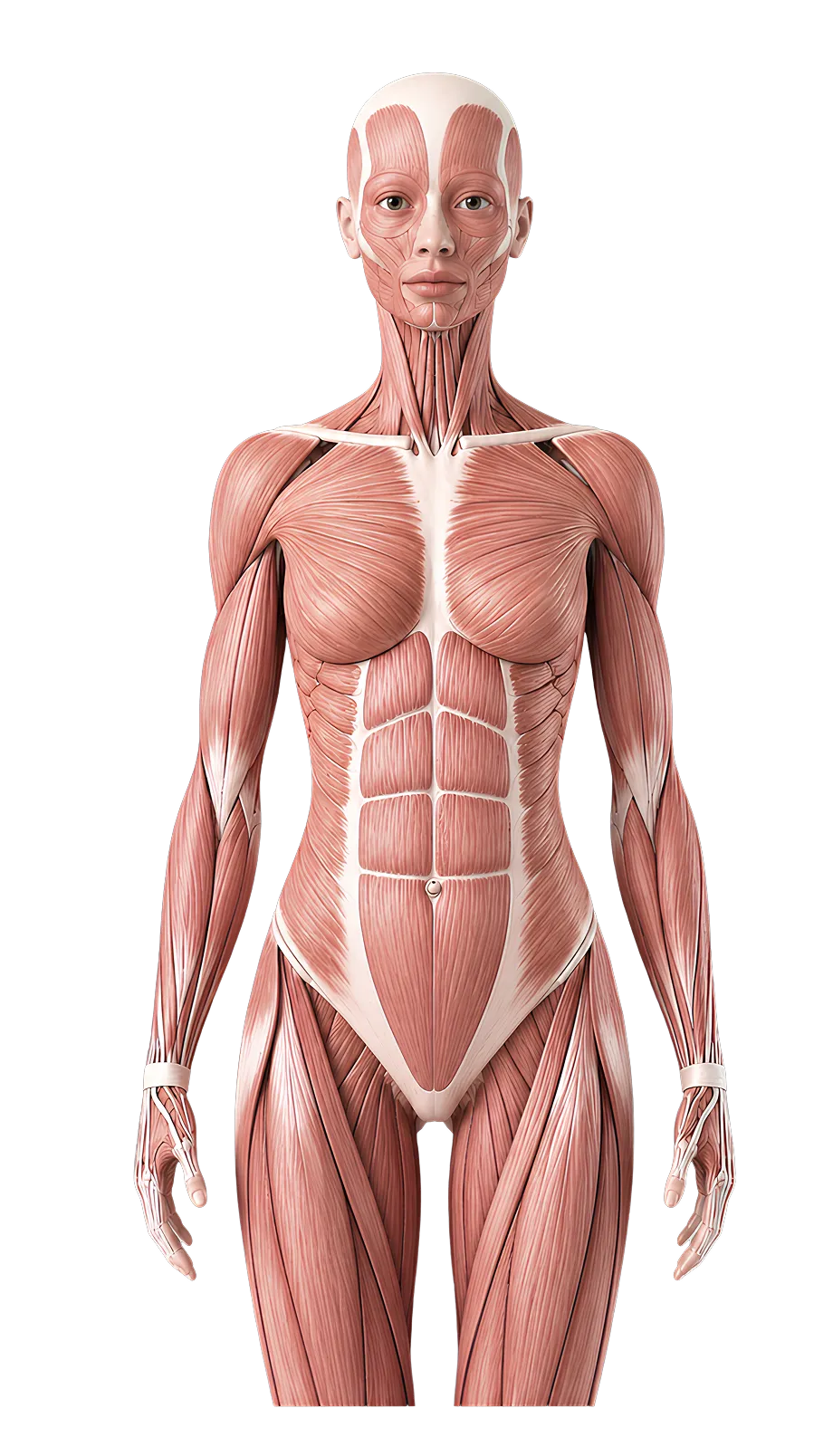 Anatomical illustration of the human muscular system